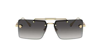 Versace 60mm Gradient Rectangular Sunglasses In Grey Gradient
