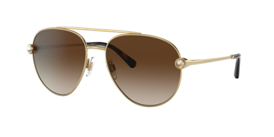 Shop Dolce & Gabbana Dolce&gabbana Woman Sunglass Dg2283b In Gradient Brown