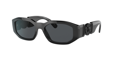 Shop Versace Unisex Sunglasses Ve4361 Biggie In Dark Grey