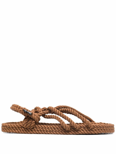 Shop Nomadic State Of Mind Jc Sandals In Vegan Rope In Brown