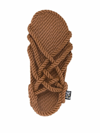 Shop Nomadic State Of Mind Jc Sandals In Vegan Rope In Brown