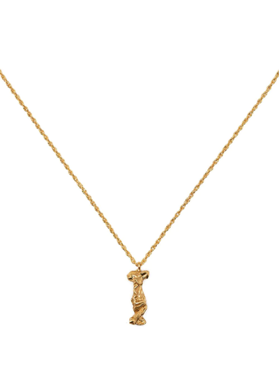 Shop Loveness Lee L Alphabet Necklace In Gold