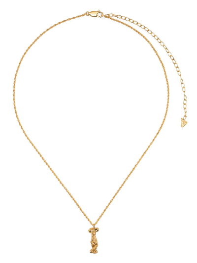 Shop Loveness Lee L Alphabet Necklace In Gold