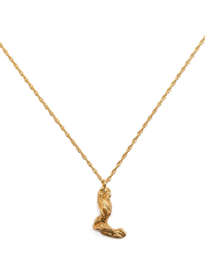 Shop Loveness Lee L Alphabet-charm Necklace In Gold