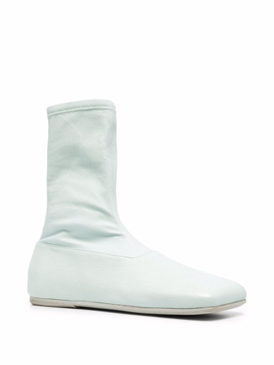 Shop Marsèll Square-toe Ankle Boots In Blue
