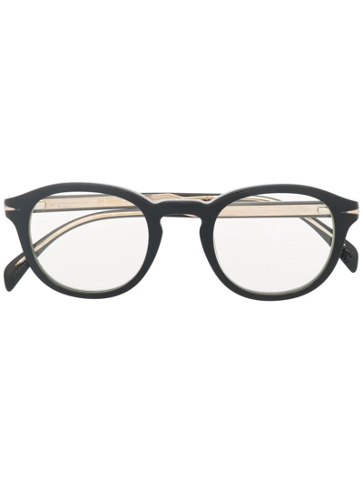 Shop Eyewear By David Beckham Round-frame Glasses In Schwarz