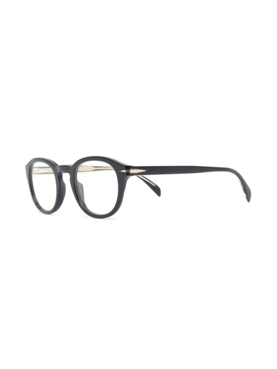 Shop Eyewear By David Beckham Round-frame Glasses In Schwarz