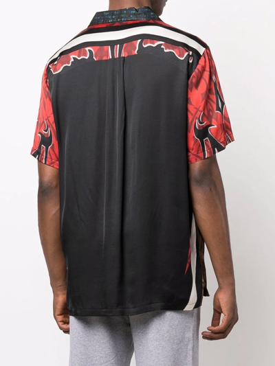 Shop Phipps Panelled Short-sleeve Shirt In Schwarz