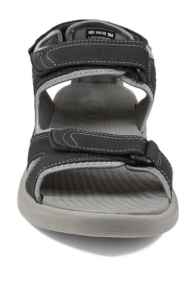 Shop Nunn Bush Rio Vista 3-strap Sandal In Black Multi