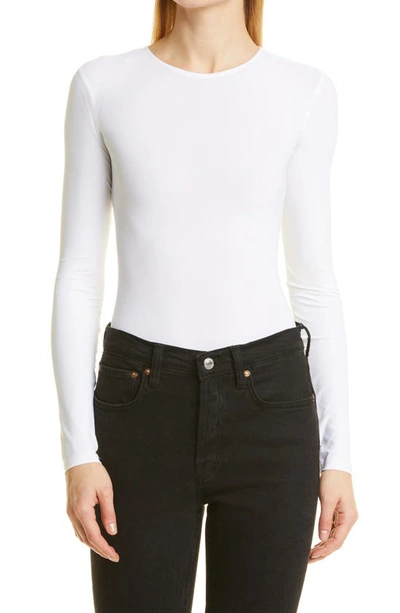 Shop Alix Nyc Leroy Long Sleeve Bodysuit In White