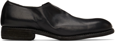 Shop Guidi Black Leather 990e Loafers In Blkt