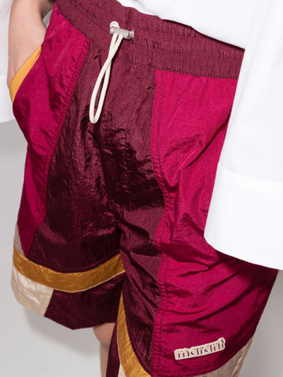 Isabel Marant Panelled Drawstring Basketball Shorts In Rot