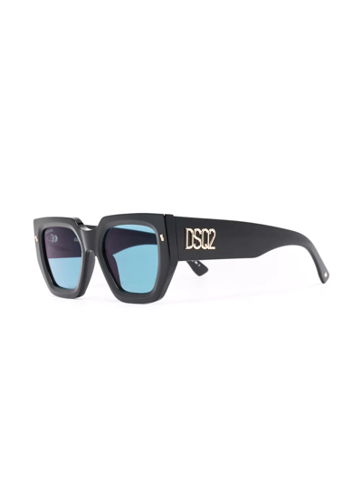 Shop Dsquared2 Square-frame Sunglasses In Schwarz