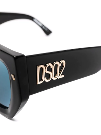 Shop Dsquared2 Square-frame Sunglasses In Schwarz