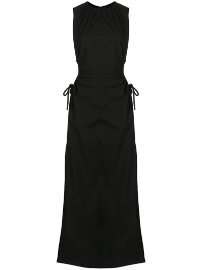 Shop Sir Ilkin Cut-out Maxi Dress In Black