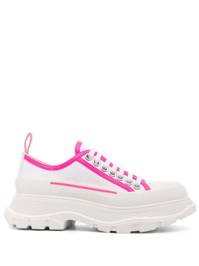 Shop Alexander Mcqueen Chunky Stripe Sneakers In White