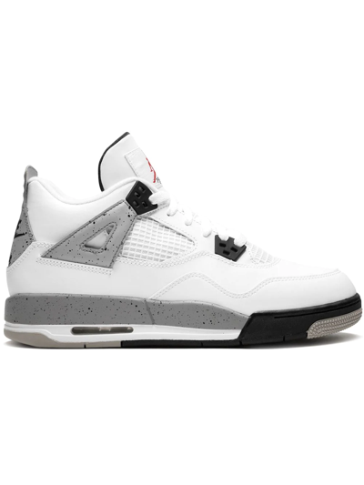 Shop Jordan Air  4 Retro Og Bg Sneakers In White