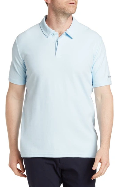 Shop Oakley Regular Fit Short Sleeve Performance Polo In Light Blue Breeze