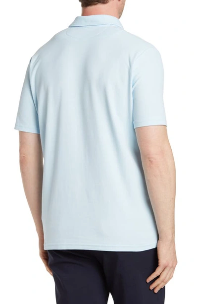 Shop Oakley Regular Fit Short Sleeve Performance Polo In Light Blue Breeze