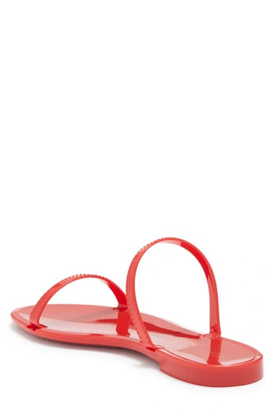 Shop Stuart Weitzman Sawyer Slide Sandal In Lipstick Red