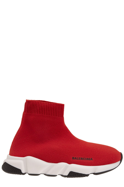Shop Balenciaga Kids Speed Sneakers In Red