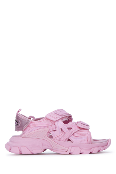 Shop Balenciaga Kids Track Sandals In Pink