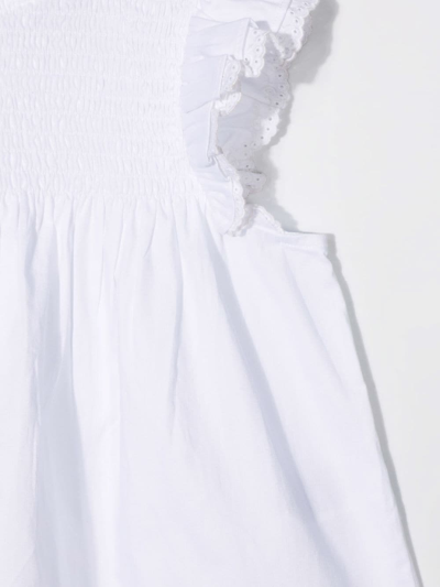 Shop Ralph Lauren Ruffle-trimmed Blouse In White
