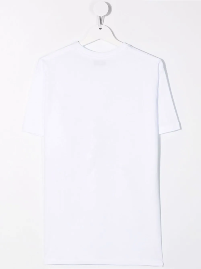 Shop Neil Barrett Teen Graphic-print Short-sleeve T-shirt In White