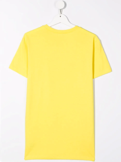 Shop N°21 Teen Logo-print Short-sleeve T-shirt In Yellow