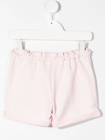 Shop Givenchy Logo-print Drawstring Shorts In Pink
