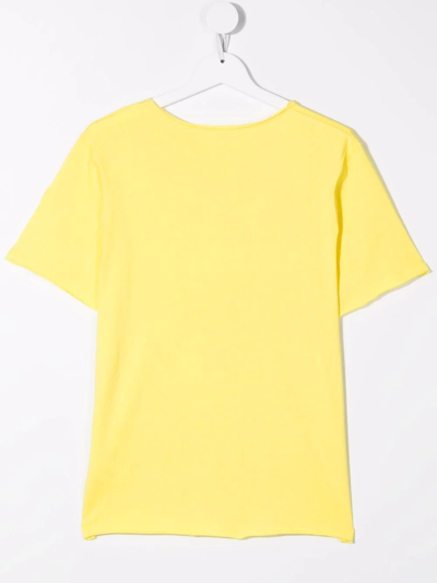 Zadig & Voltaire Teen Logo-print Short-sleeved T-shirt In Yellow