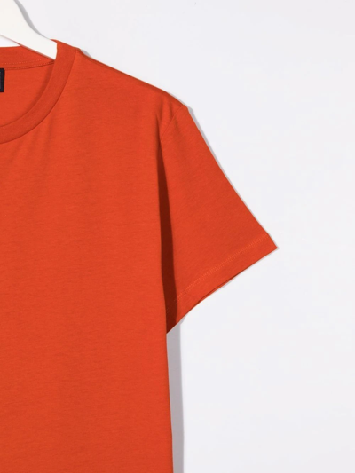 Shop Fay Teen Logo-print T-shirt In Orange