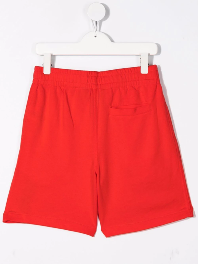 Polo Ralph Lauren Embroidered-logo Track Shorts In Red