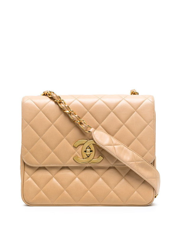 CHANEL Pre-Owned 1995 CC turn-lock leather handbag - Red