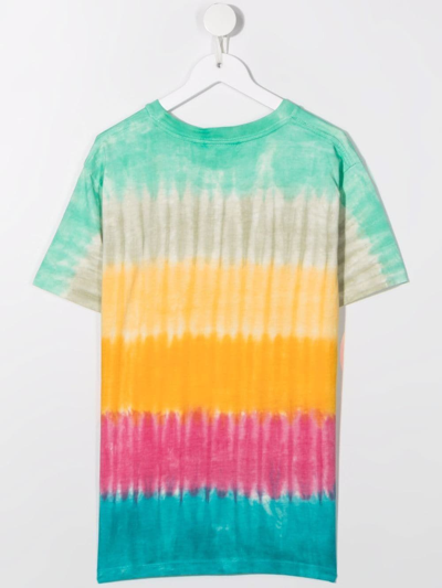 Shop Molo Teen Tie-dye Organic-cotton T-shirt In Green