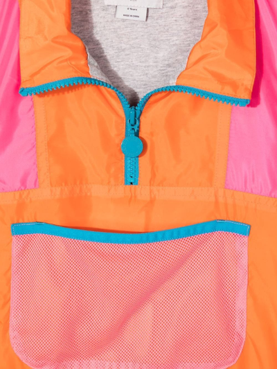 Shop Stella Mccartney Colour-block Half-zip Jacket In Pink