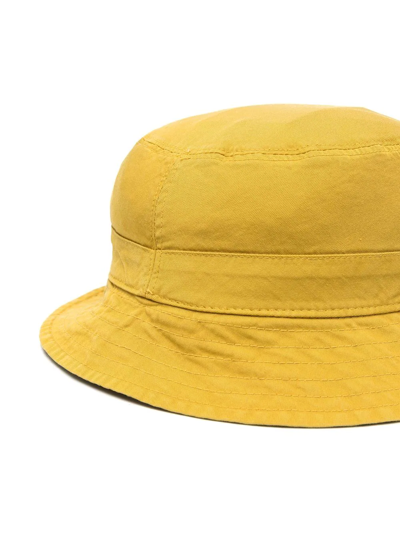 Shop Il Gufo Curved-brim Bucket Hat In Yellow