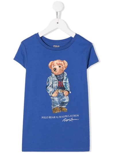 Shop Ralph Lauren Polo Bear Short-sleeve T-shirt In Blue