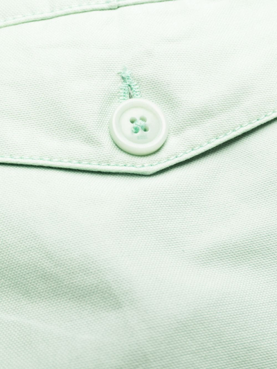 Shop Ami Alexandre Mattiussi Oversized Cotton Trousers In Green