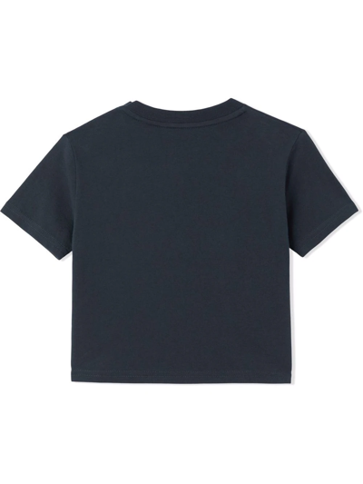 Shop Burberry Horseferry Short-sleeve T-shirt In Blue