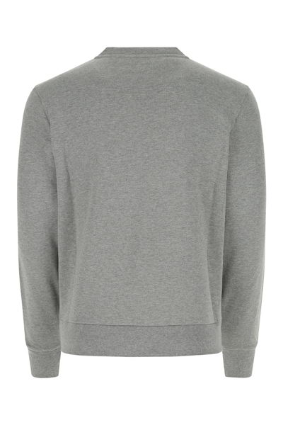Shop Moncler Melange Grey Cotton Sweatshirt Nd  Uomo Xl