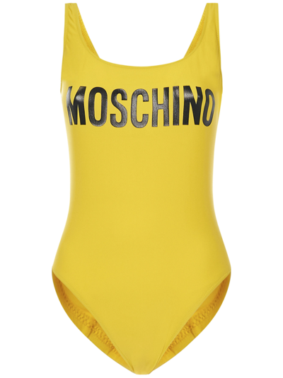 Shop Moschino Swimsuit <br> In Yellow