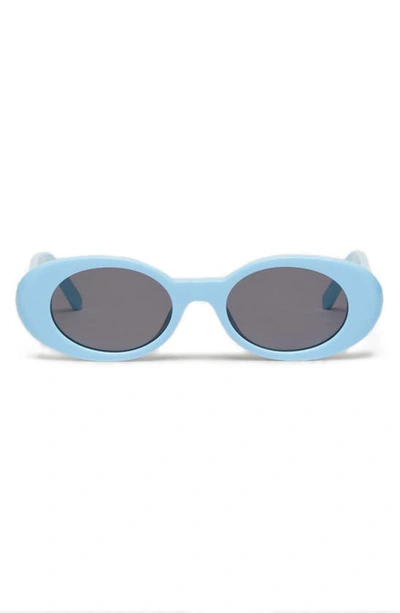 Shop Palm Angels Spirit 50mm Oval Sunglasses In Light Blue