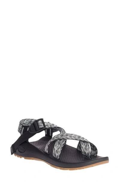 Shop Chaco Z/1 Classic Sport Sandal In Trap Black And White