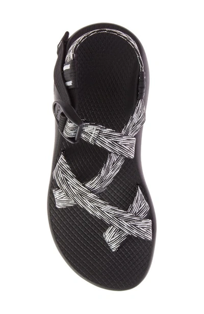 Shop Chaco Z/1 Classic Sport Sandal In Trap Black And White