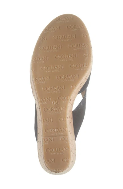 Shop Cordani Devon Platform Wedge Sandal In Navy Suede