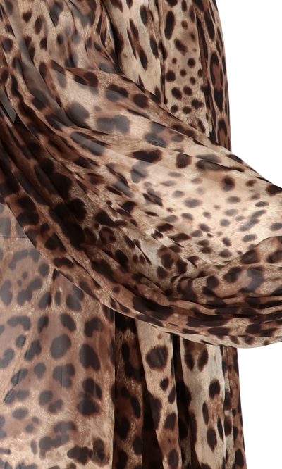 Dolce & Gabbana Leopard-print Chiffon Shirt