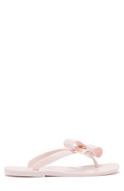 Shop Ted Baker Bejouw Bow Flip-flop Sandal In Light Pink