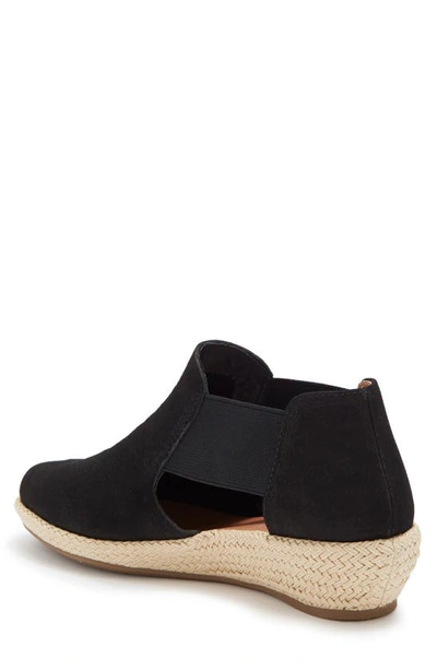Gentle Souls Signature Noa Elastic Slip-on Platform Sandal In Black