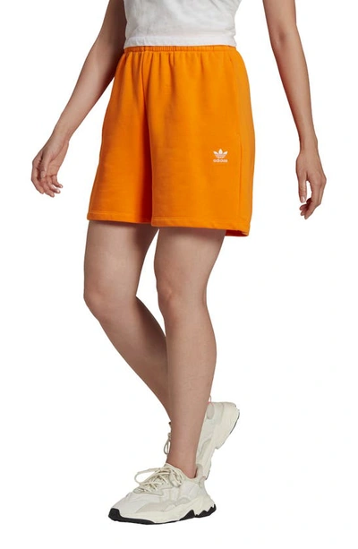 Adidas Originals Adicolor Essentials French Terry Shorts In Bright Orange |  ModeSens